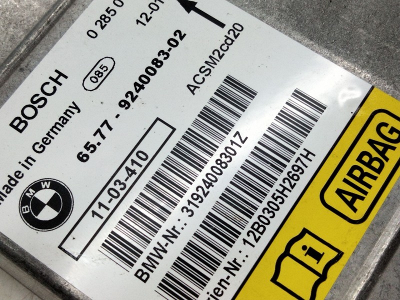 Recambio de centralita airbag para bmw x5 (e70) xdrive 30 d referencia OEM IAM 924008302  