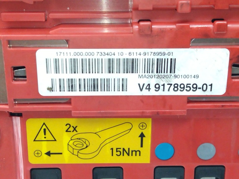 Recambio de fusible bateria para bmw x5 (e70) xdrive 30 d referencia OEM IAM 9178959  