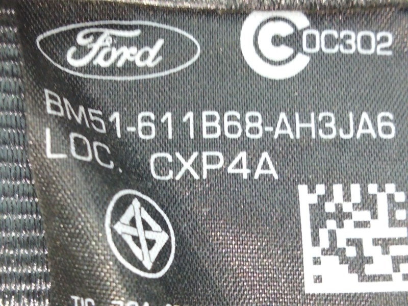 Recambio de cinturon seguridad trasero izquierdo para ford focus iii sedán 1.0 ecoboost referencia OEM IAM BM51611B68  
