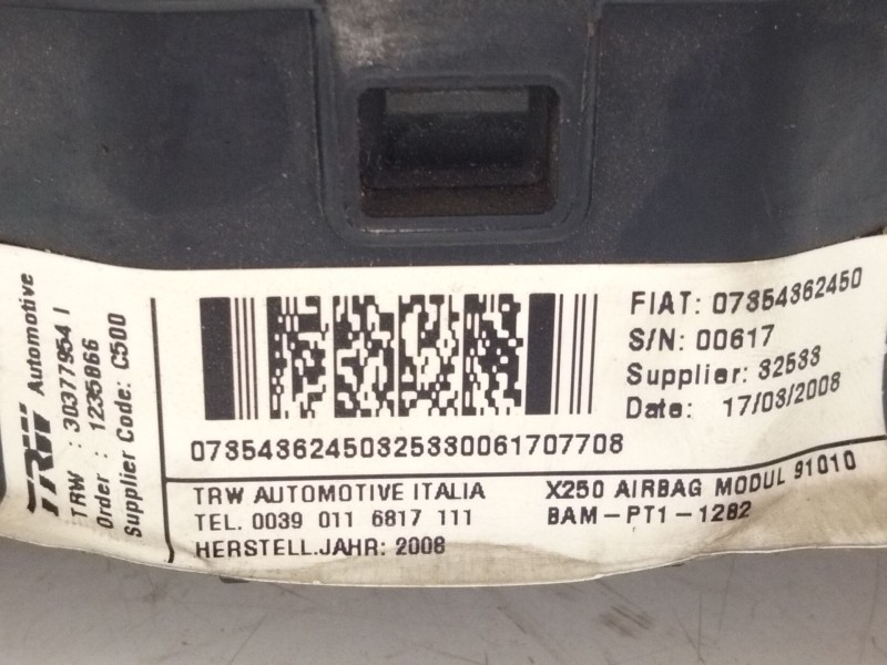 Recambio de airbag delantero izquierdo para citroën jumper ii furgón 2.2 hdi 100 referencia OEM IAM 07854862450  