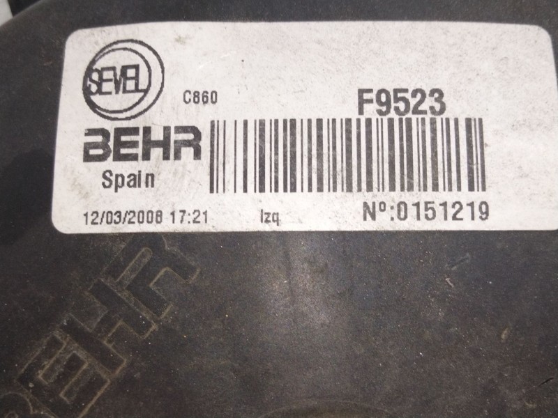 Recambio de electroventilador para citroën jumper ii furgón 2.2 hdi 100 referencia OEM IAM F9523  
