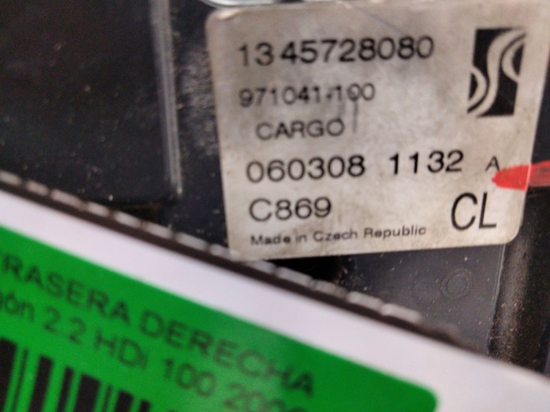 Recambio de cerradura porton trasera derecha para citroën jumper ii furgón 2.2 hdi 100 referencia OEM IAM 1345728080  