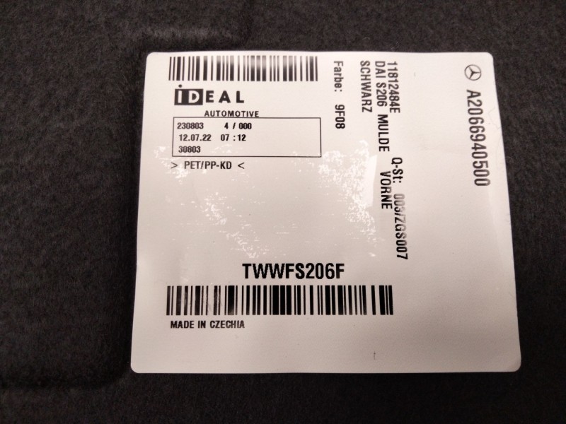 Recambio de panel revestimiento para mercedes-benz clase c all-terrain (s206) c 220 d 4-matic (206.214) referencia OEM IAM A2066