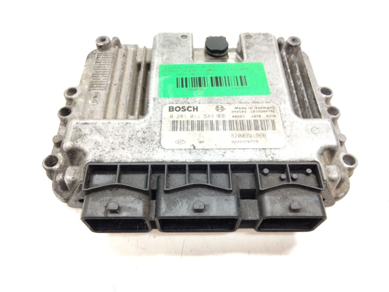 Recambio de centralita motor uce para renault scénic ii (jm0/1_) 1.9 dci (jm0g, jm12, jm1g, jm2c) referencia OEM IAM 8200391966 