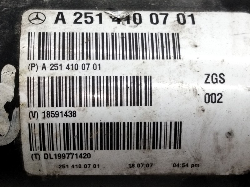 Recambio de cardan delantero para mercedes-benz clase r (w251, v251) r 320 cdi 4-matic (251.022, 251.122) referencia OEM IAM A25
