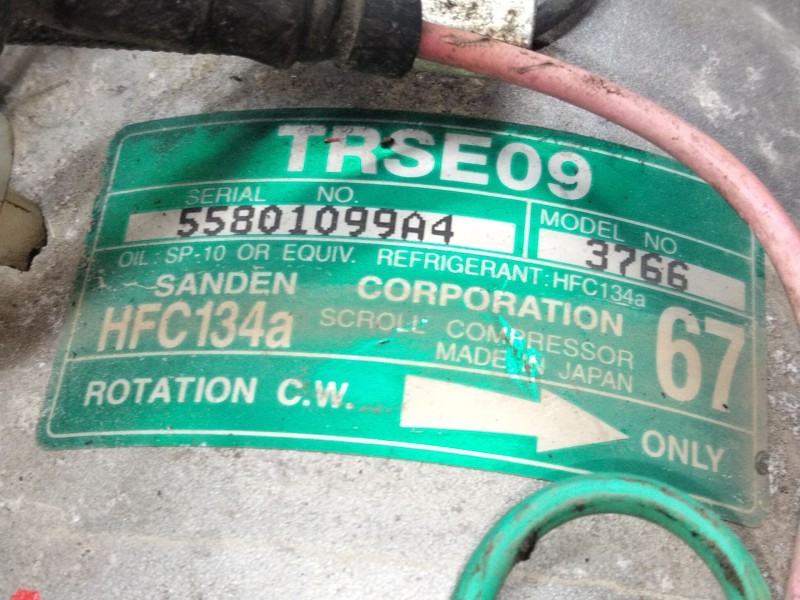 Recambio de compresor aire acondicionado para honda cr-v (re) elegance referencia OEM IAM 55801099A4  