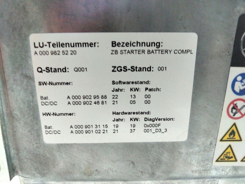 Recambio de bateria hibrido para mercedes-benz clase c all-terrain (s206) c 220 d 4-matic (206.214) referencia OEM IAM A78957438