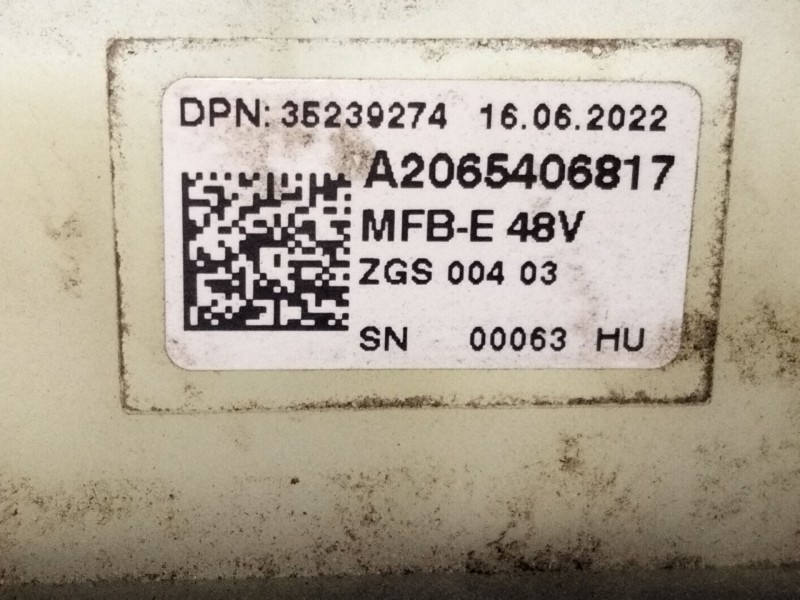 Recambio de fusible bateria para mercedes-benz clase c all-terrain (s206) c 220 d 4-matic (206.214) referencia OEM IAM A20654068