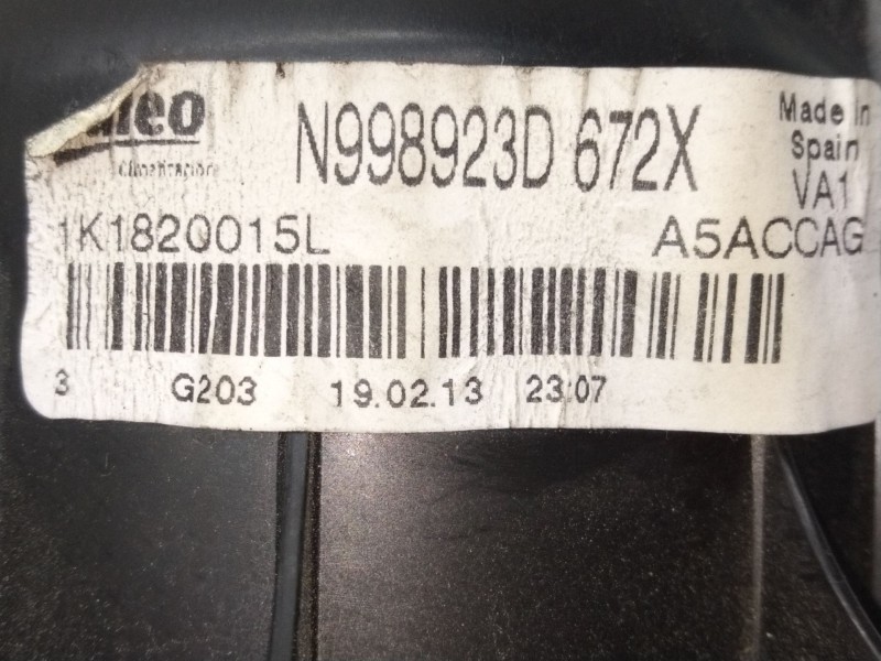 Recambio de motor calefaccion para seat alhambra (710, 711) 2.0 tdi referencia OEM IAM 1K1820015L  