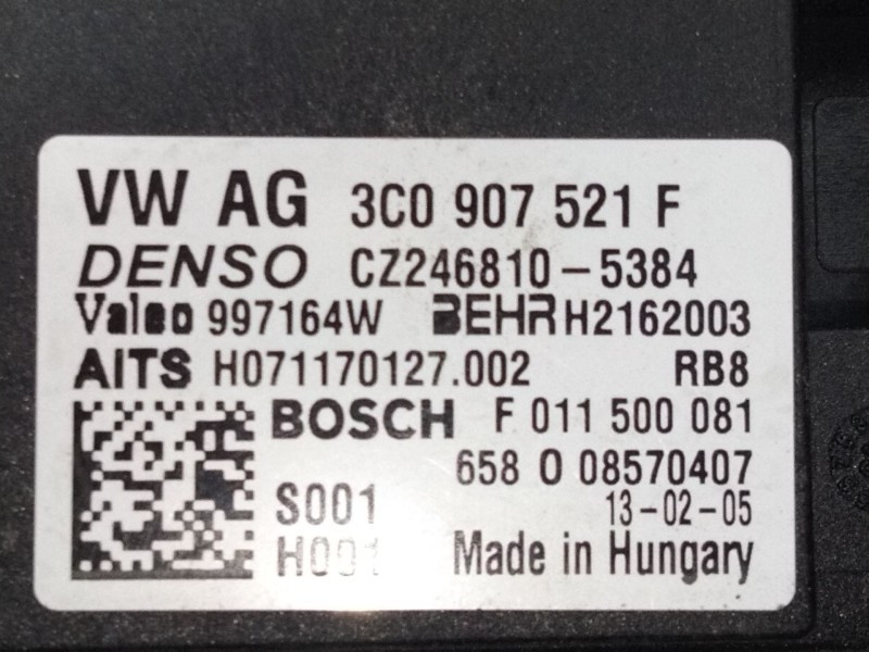 Recambio de resistencia calefaccion para seat alhambra (710, 711) 2.0 tdi referencia OEM IAM 3C0907521F  