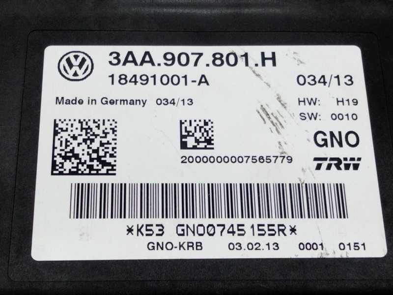 Recambio de modulo electronico para seat alhambra (710, 711) 2.0 tdi referencia OEM IAM 3AA907801H  