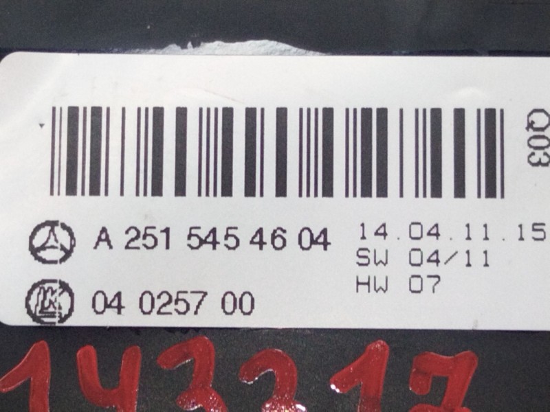 Recambio de mando luces para mercedes-benz clase r (w251, v251) r 320 cdi 4-matic (251.022, 251.122) referencia OEM IAM A2515454