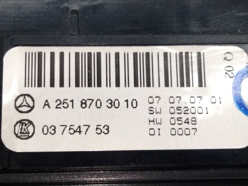 Recambio de mando multifuncion para mercedes-benz clase r (w251, v251) r 320 cdi 4-matic (251.022, 251.122) referencia OEM IAM  