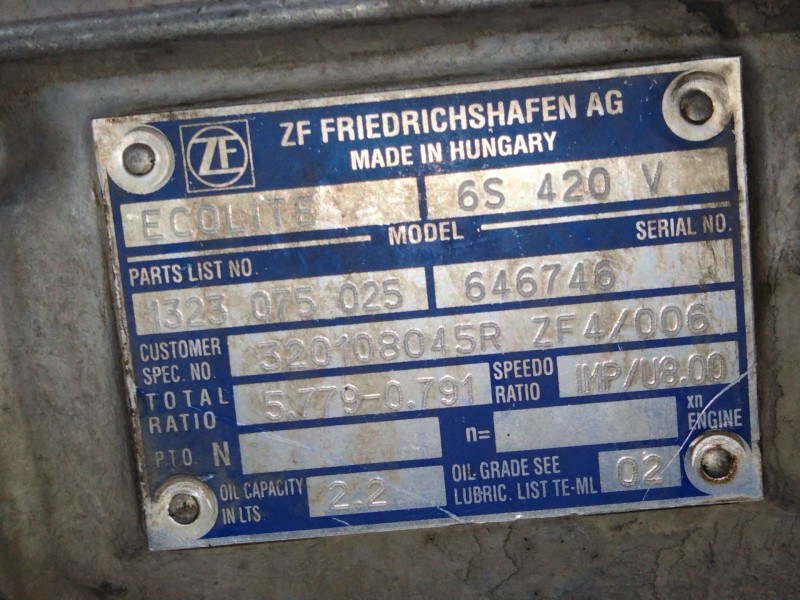 Recambio de caja cambios para opel movano b furgón (x62) 2.3 cdti fwd (fv) referencia OEM IAM   