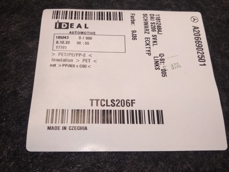 Recambio de panel revestimiento para mercedes-benz clase c all-terrain (s206) c 220 d 4-matic (206.214) referencia OEM IAM A2066