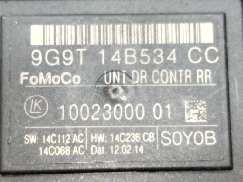 Recambio de modulo control puerta para ford s-max (wa6) 2.0 tdci referencia OEM IAM 9G9T14B534CC  