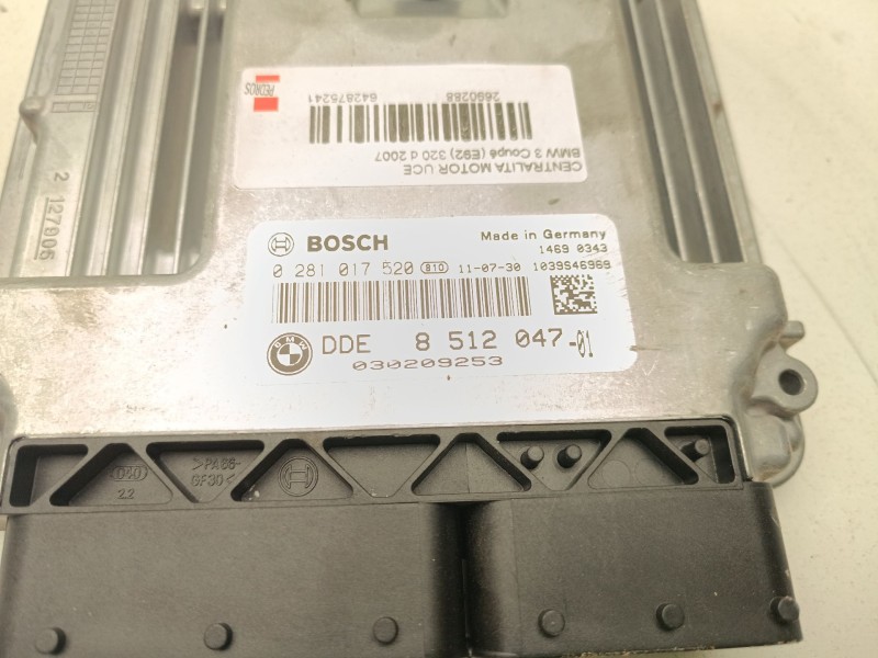 Recambio de centralita motor uce para bmw 3 coupé (e92) 320 d referencia OEM IAM 8512047  