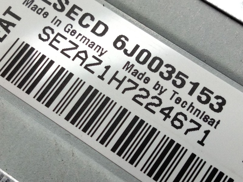 Recambio de sistema audio / radio cd para seat ibiza iv (6j5, 6p1) 1.4 referencia OEM IAM 6J0035153  