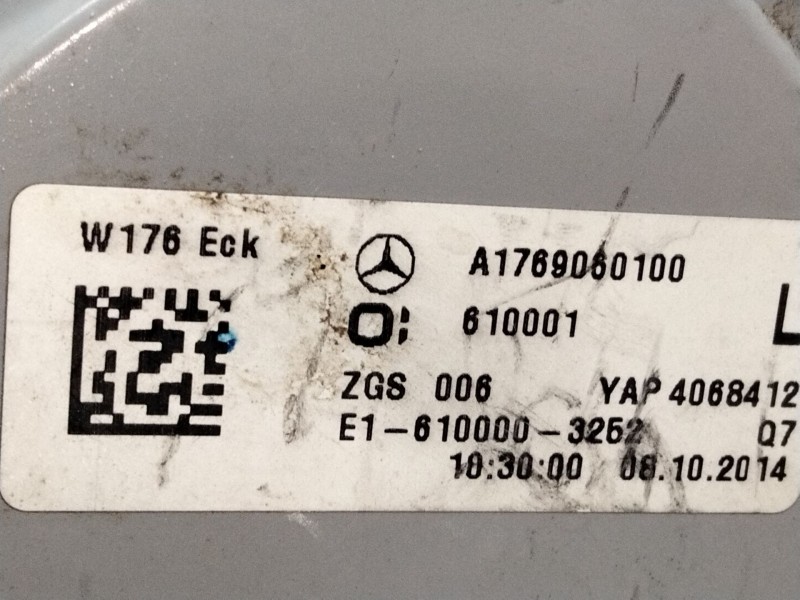 Recambio de piloto trasero izquierdo para mercedes-benz clase a (w176) a 200 cdi / d (176.008) referencia OEM IAM   