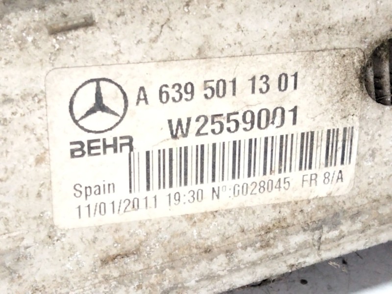 Recambio de intercooler para mercedes-benz vito / mixto furgón (w639) 113 cdi (639.601, 639.603, 639.605) referencia OEM IAM A63