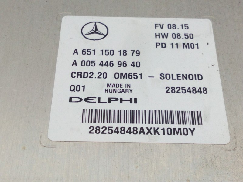 Recambio de centralita motor uce para mercedes-benz vito / mixto furgón (w639) 113 cdi (639.601, 639.603, 639.605) referencia OE