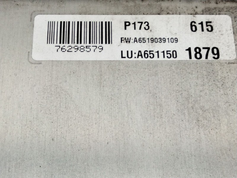 Recambio de centralita motor uce para mercedes-benz vito / mixto furgón (w639) 113 cdi (639.601, 639.603, 639.605) referencia OE
