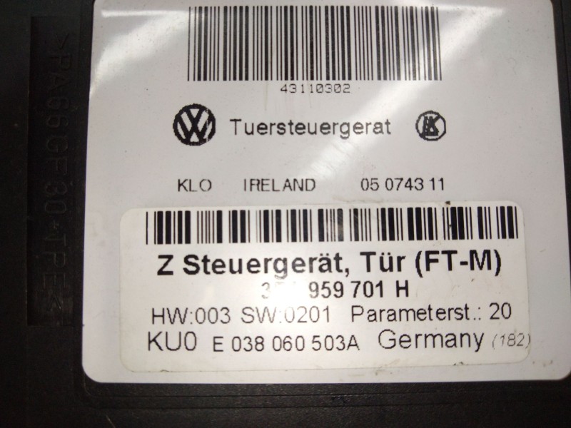 Recambio de motor elevalunas delantero izquierdo para volkswagen phaeton (3d2/3d8) tdi v6 4motion (4 asientos) referencia OEM IA