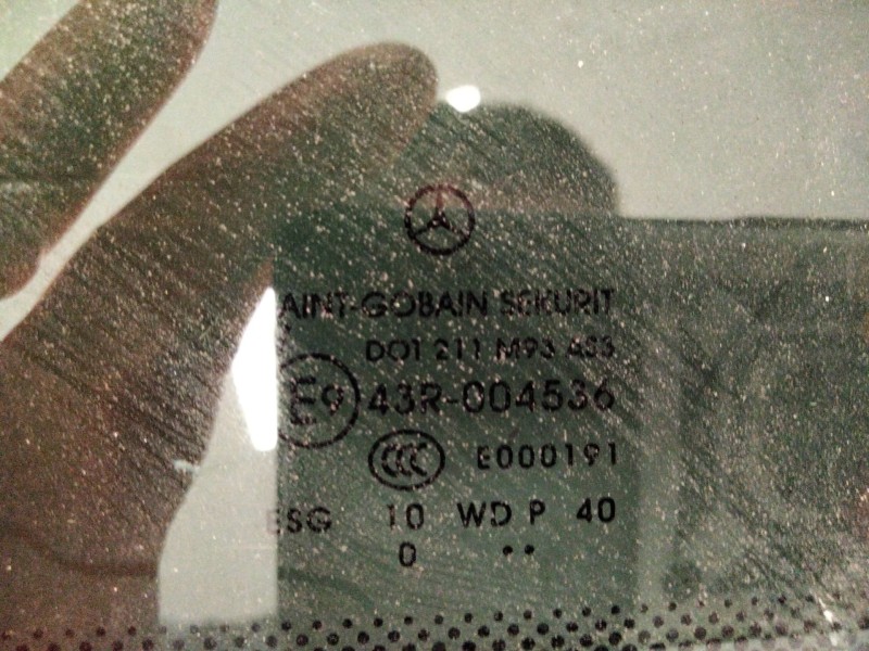 Recambio de luna trasera derecha para mercedes-benz vito / mixto furgón (w639) 113 cdi (639.601, 639.603, 639.605) referencia OE