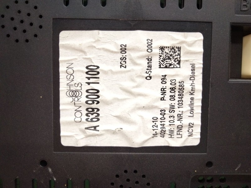 Recambio de cuadro instrumentos para mercedes-benz vito / mixto furgón (w639) 113 cdi (639.601, 639.603, 639.605) referencia OEM