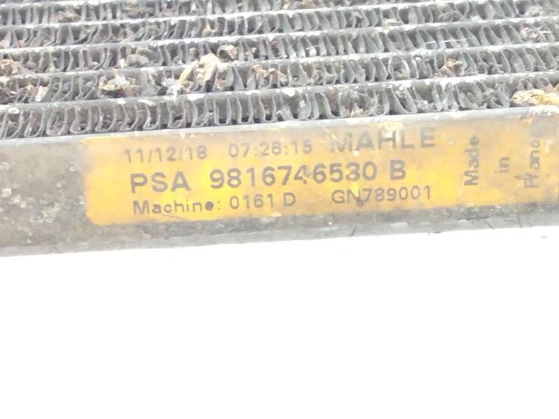 Recambio de condensador / radiador aire acondicionado para citroën ds 7 ds 7 crossback buehdi referencia OEM IAM 9816746530B  