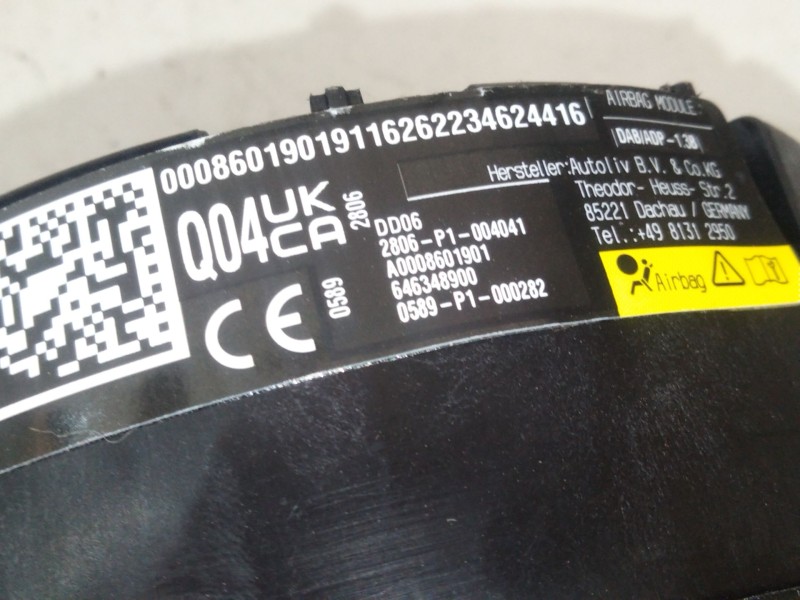 Recambio de kit airbag para mercedes-benz clase c all-terrain (s206) c 220 d 4-matic (206.214) referencia OEM IAM A2066807805  