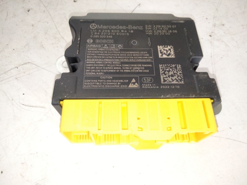 Recambio de kit airbag para mercedes-benz clase c all-terrain (s206) c 220 d 4-matic (206.214) referencia OEM IAM A2066807805  