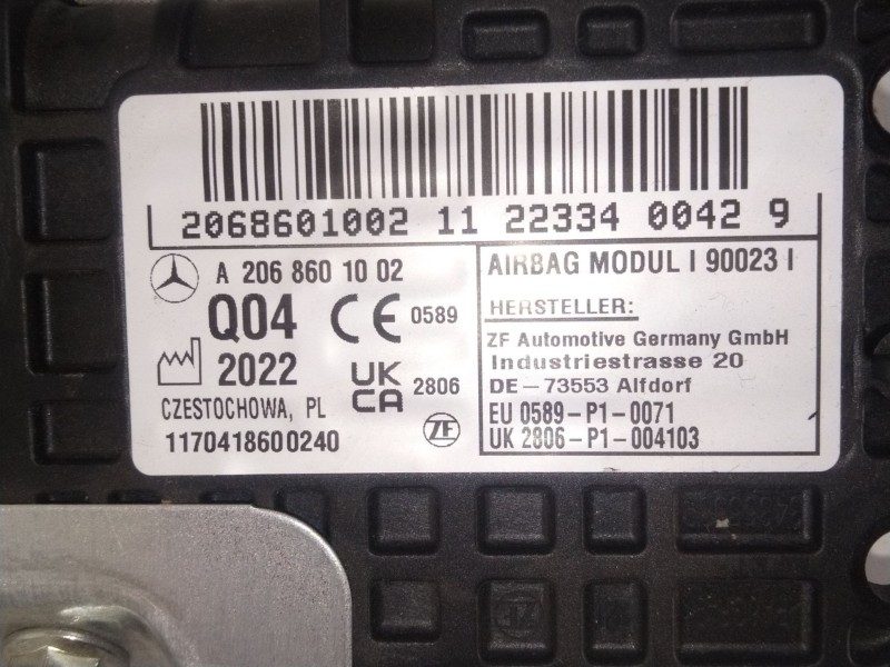 Recambio de kit airbag para mercedes-benz clase c all-terrain (s206) c 220 d 4-matic (206.214) referencia OEM IAM A2066807805  