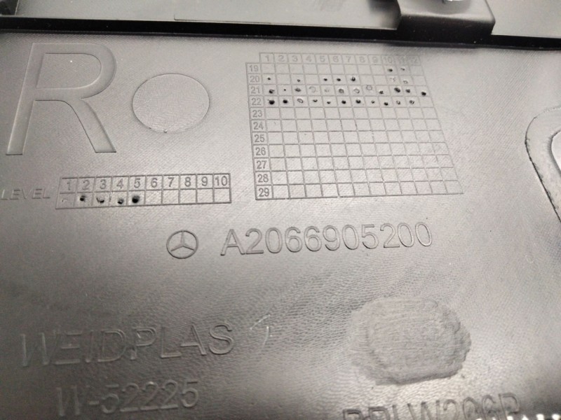 Recambio de panel protector para mercedes-benz clase c all-terrain (s206) c 220 d 4-matic (206.214) referencia OEM IAM A20669520