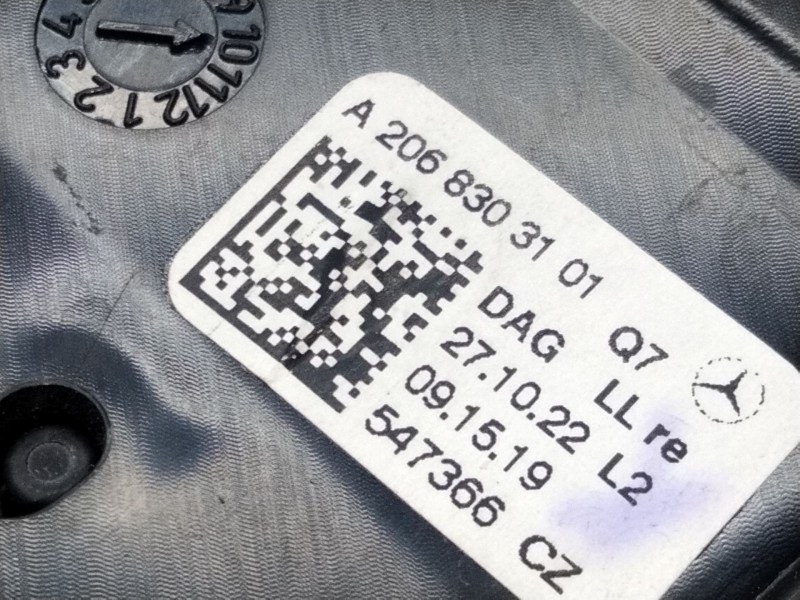 Recambio de aireador derecho para mercedes-benz clase c all-terrain (s206) c 220 d 4-matic (206.214) referencia OEM IAM A2068303