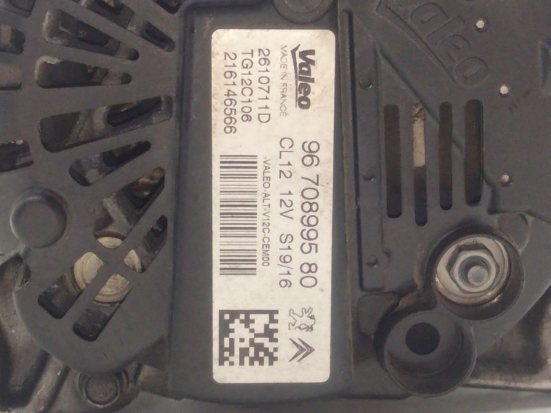Recambio de alternador para peugeot 308 ii (lb_, lp_, lw_, lh_, l3_) 1.2 thp 130 referencia OEM IAM 9670899580  