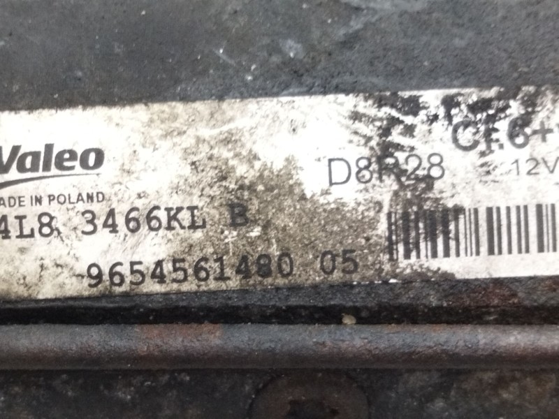 Recambio de motor arranque para citroën ds 7 ds 7 crossback buehdi referencia OEM IAM 9654561480  