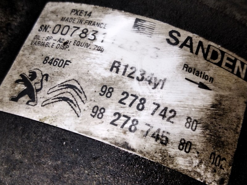 Recambio de compresor aire acondicionado para citroën ds 7 ds 7 crossback buehdi referencia OEM IAM 9827874280  