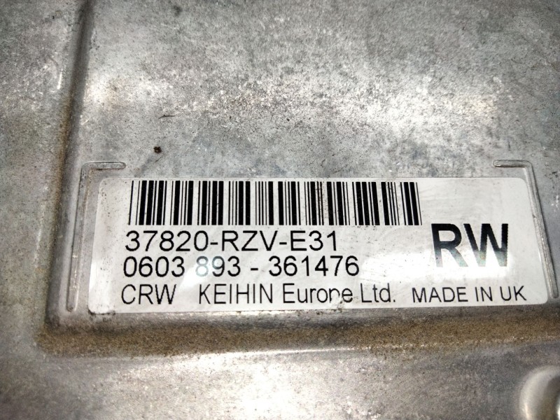 Recambio de centralita motor uce para honda cr-v iii (re_) 2.0 i-vtec (re5, re1) referencia OEM IAM 37820RZVE31  