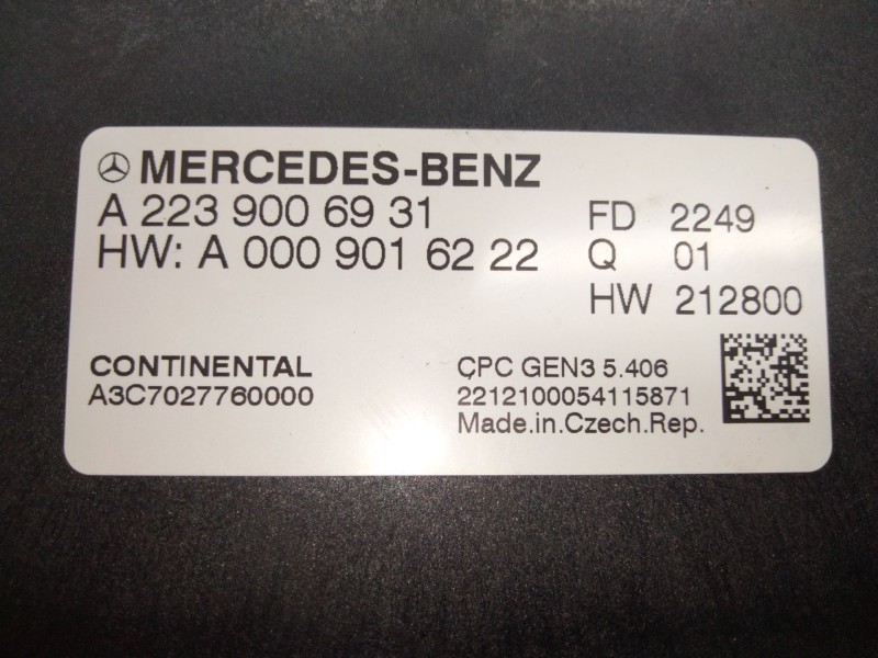 Recambio de unidad de control para mercedes-benz clase c all-terrain (s206) c 220 d 4-matic (206.214) referencia OEM IAM   