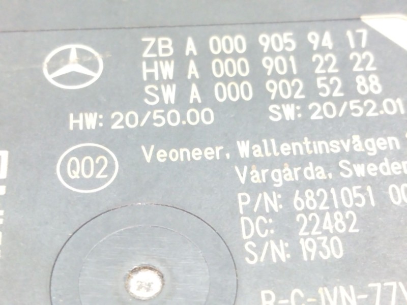 Recambio de sensor de radar para mercedes-benz clase c all-terrain (s206) c 220 d 4-matic (206.214) referencia OEM IAM A00090594