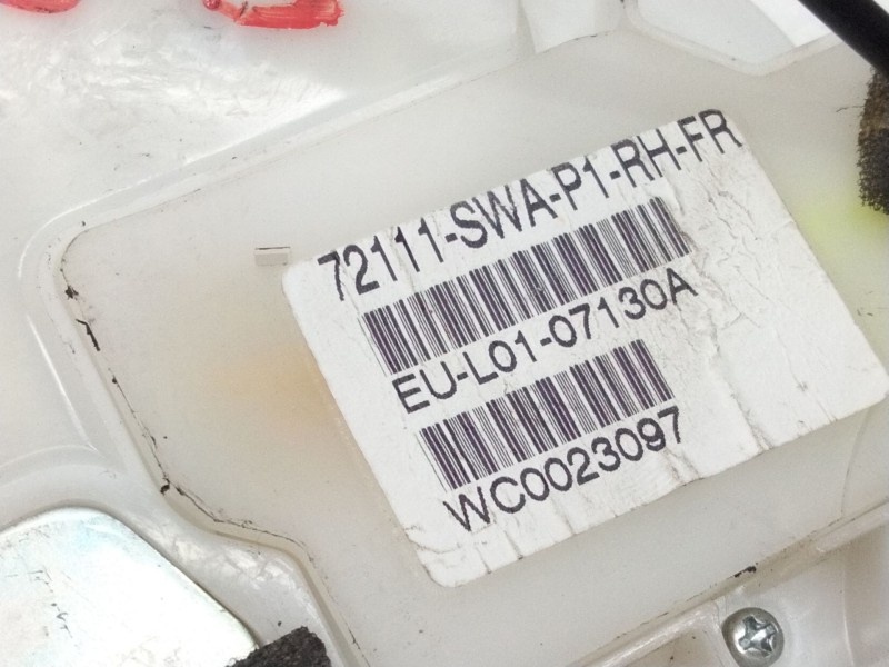 Recambio de cerradura puerta delantera derecha para honda cr-v iii (re_) 2.0 i-vtec (re5, re1) referencia OEM IAM 72111SWAP1  
