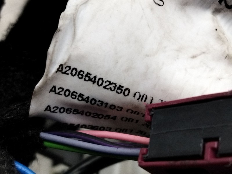 Recambio de instalacion electrica completa para mercedes-benz clase c all-terrain (s206) c 220 d 4-matic (206.214) referencia OE