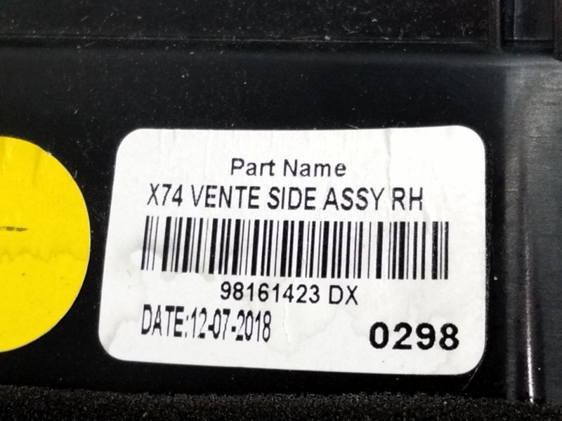 Recambio de aireador derecho para citroën ds 7 ds 7 crossback buehdi referencia OEM IAM 98161423  
