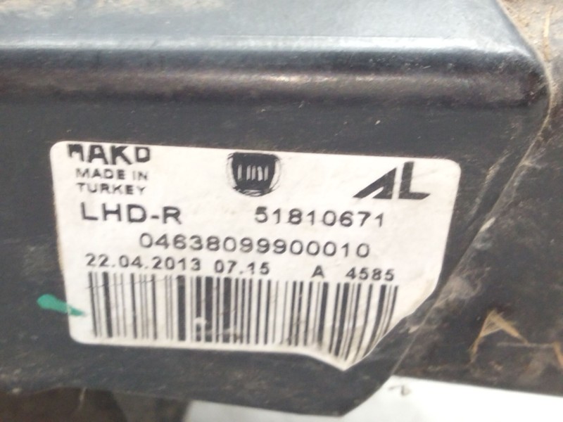 Recambio de faro derecho para fiat doblo cargo (263_) 1.6 d multijet referencia OEM IAM 51810671  