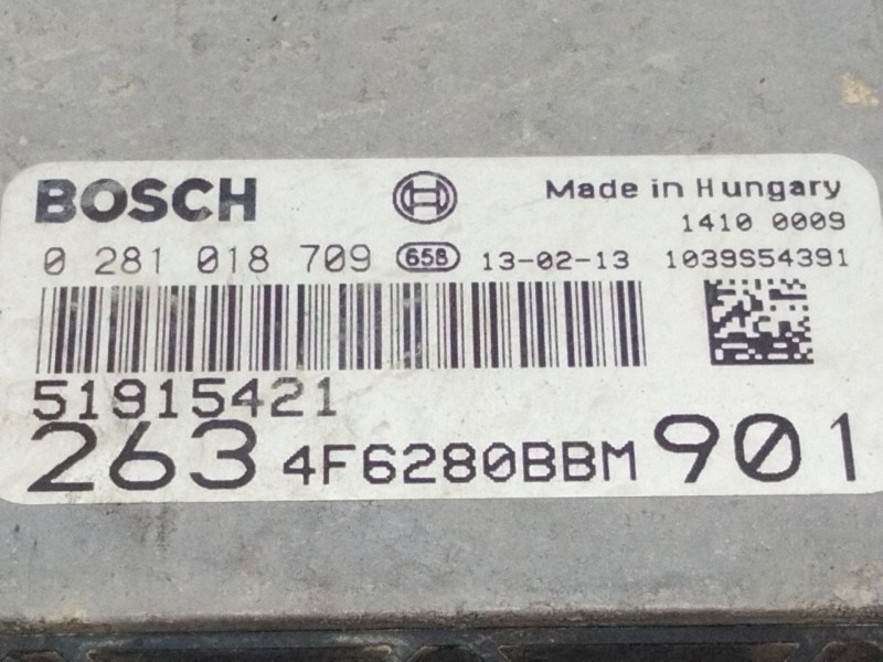 Recambio de centralita motor uce para fiat doblo cargo (263_) 1.6 d multijet referencia OEM IAM 51915421 0281018709 