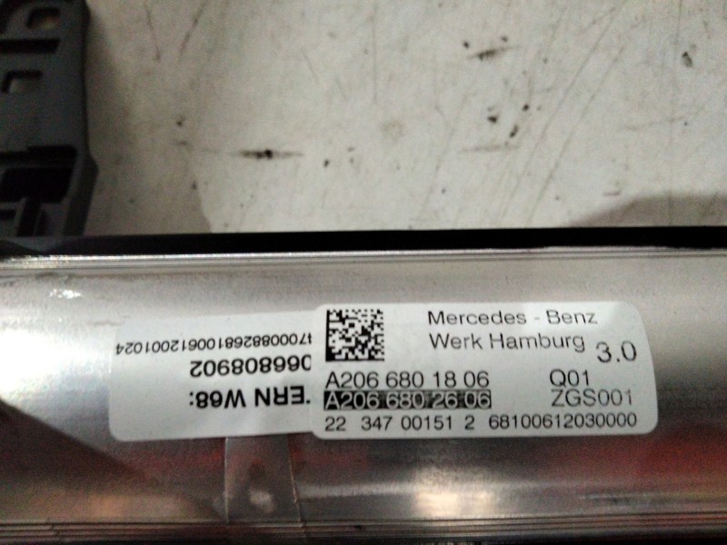 Recambio de salpicadero para mercedes-benz clase c all-terrain (s206) c 220 d 4-matic (206.214) referencia OEM IAM A2066801806 A