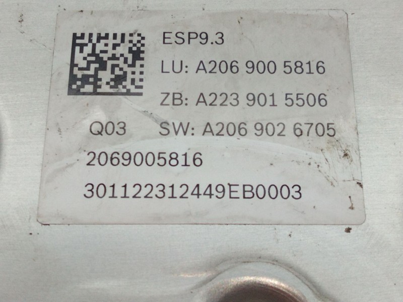 Recambio de abs para mercedes-benz clase c all-terrain (s206) c 220 d 4-matic (206.214) referencia OEM IAM A2069005816  