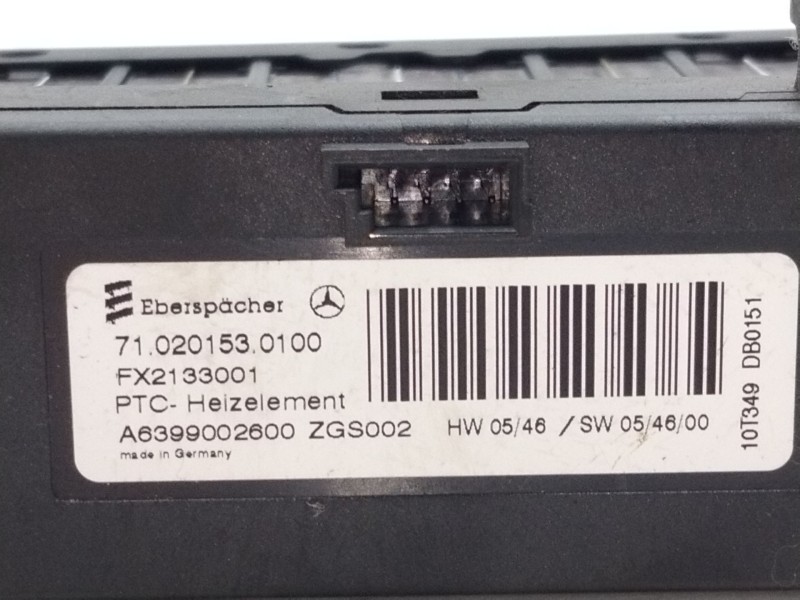 Recambio de resistencia calefaccion para mercedes-benz vito / mixto furgón (w639) 113 cdi (639.601, 639.603, 639.605) referencia