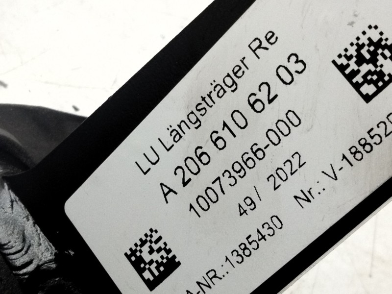 Recambio de refuerzo paragolpes trasero para mercedes-benz clase c all-terrain (s206) c 220 d 4-matic (206.214) referencia OEM I